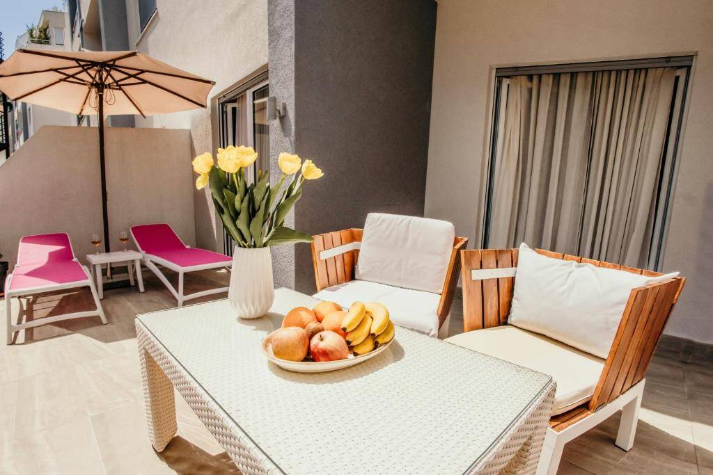 Sun terrace with outdoor furniture